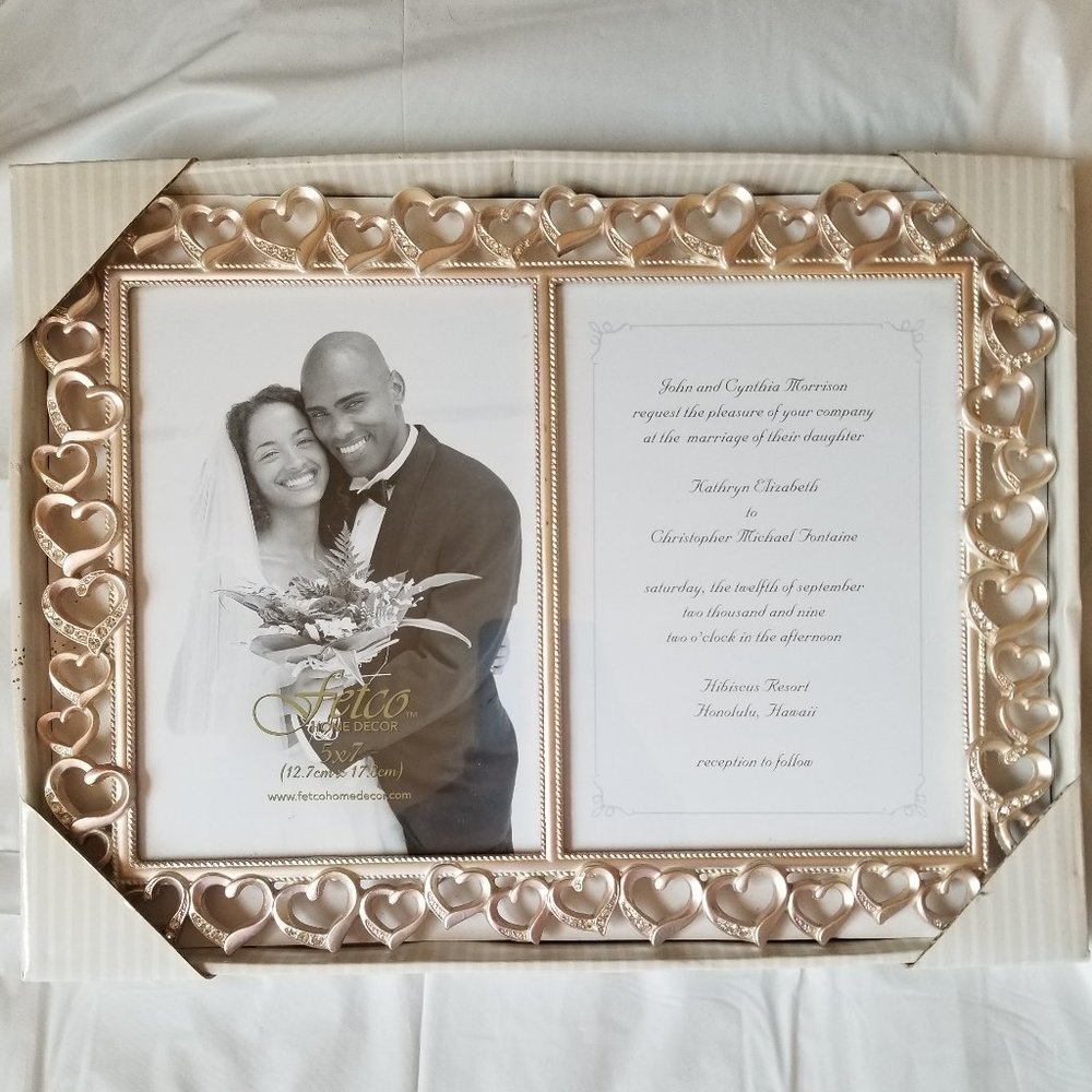 Fetco Double Open Heart 5x7 Frame